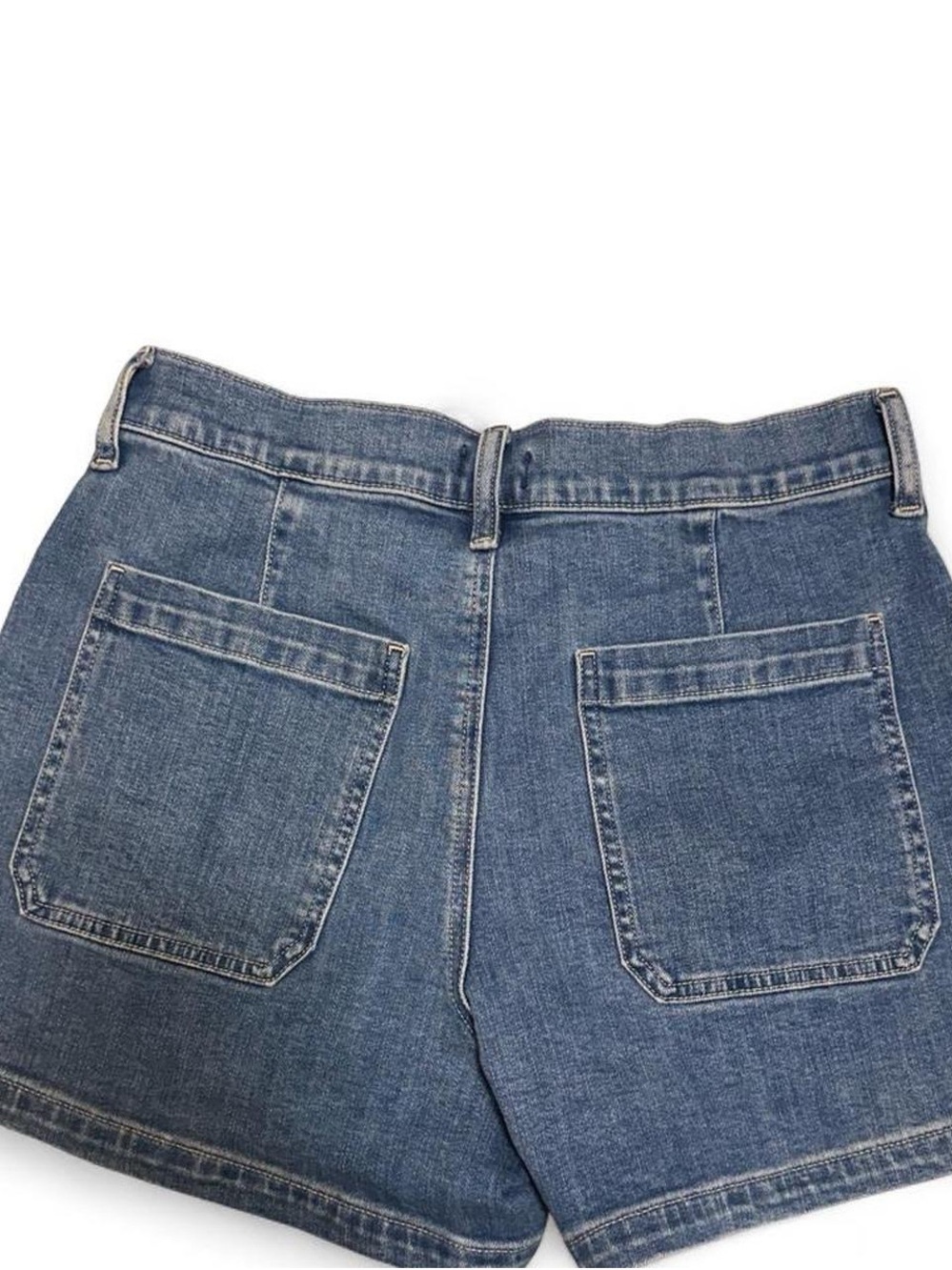 J. Crew Blue Denim Patch-Pocket Shorts - Picture 8 of 9